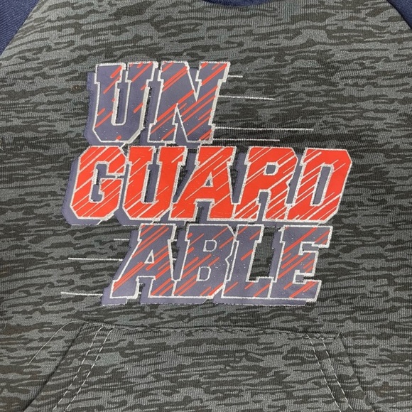 Two Piece Boys Two Tone Hooded Sweatshirt and Striped Sweatpants Set Size 2T - Picture 12 of 13